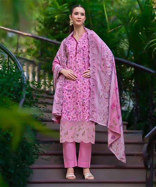 Pink  Cotton  Casual Wear Salwar Kameez in norway