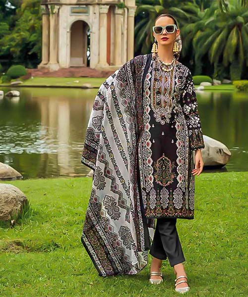 Black  Cotton Printed Salwar Kameez in mumbai