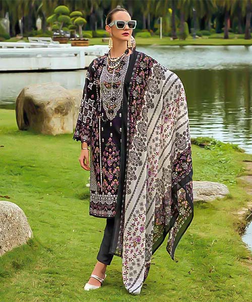 Black  Cotton Printed Salwar Kameez in mumbai