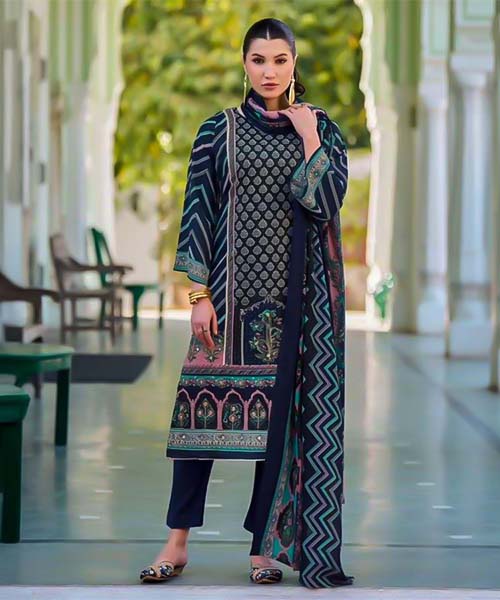 Blue Cotton Casual Wear Salwar Kameez in fiji