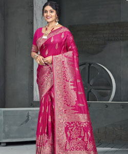 Luxury Draped in Fabric Designer Saree Showcase