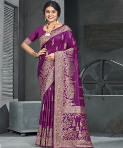 Luxury Draped in Fabric Designer Saree Showcase