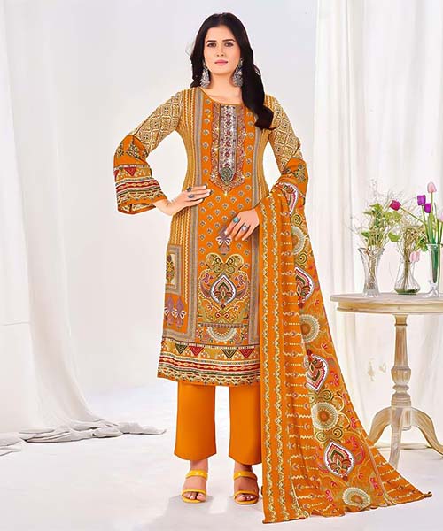 Yellow  Rayon Casual Wear Salwar Kameez in middlesbrough