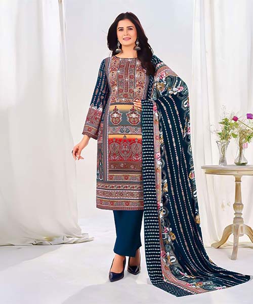 Blue  Rayon Casual Wear Salwar Kameez in middlesbrough