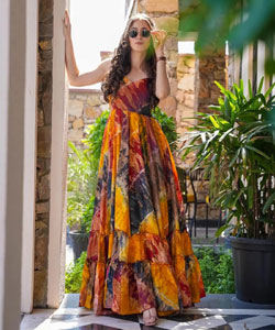 Printed Gown