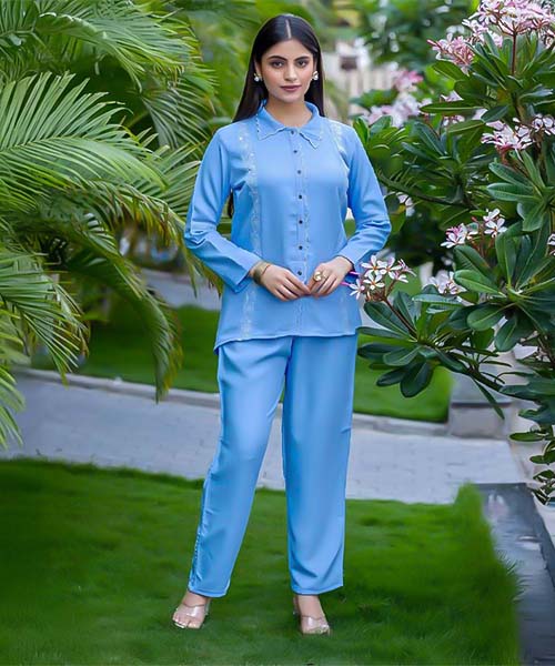 Blue  Viscose  Casual Wear Kurti in cardiff
