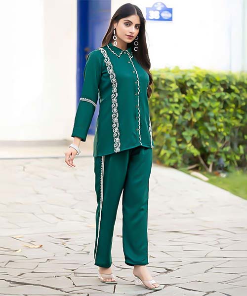 Green  Viscose  Casual Wear Kurti in cardiff