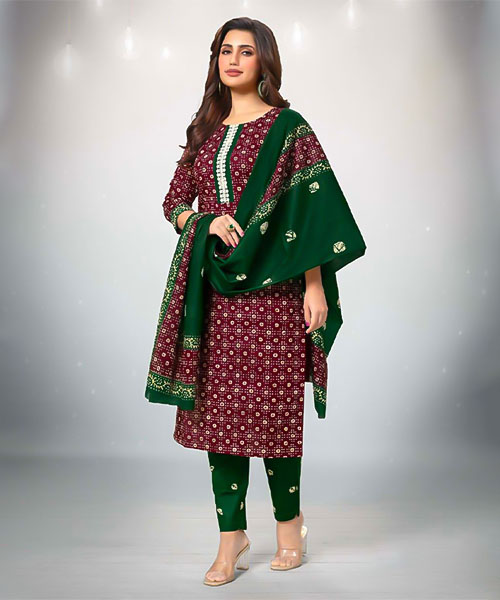 Brown Cotton Casual Wear Salwar Kameez in bolton