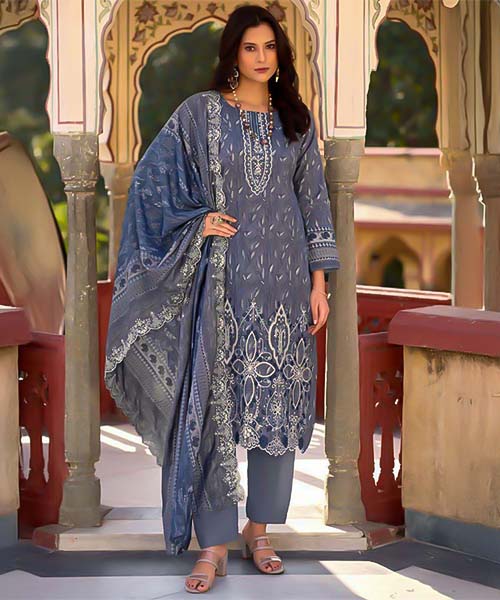 Blue Cotton Casual Wear Salwar Kameez in northampton