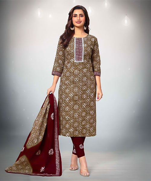 Green Cotton Casual Wear Salwar Kameez in bolton