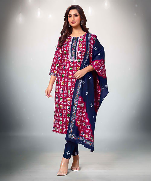 Magenta  Cotton Casual Wear Salwar Kameez in bolton