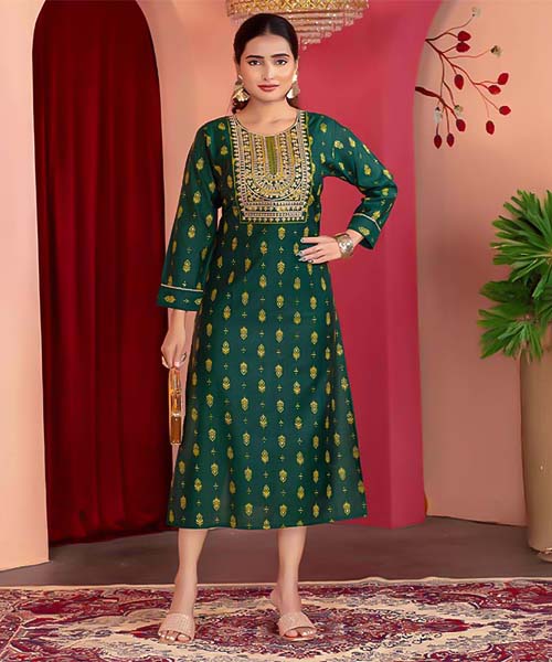 Green  Vertican Casual Wear Kurti in southampton