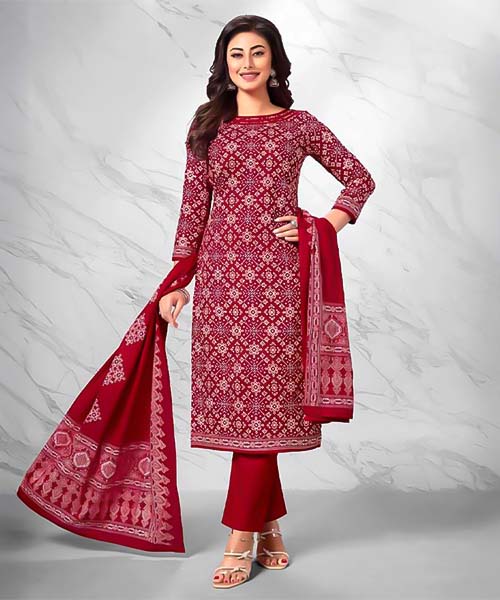 Red  Cotton Casual Wear Salwar Kameez in tucson