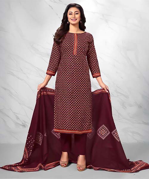 Brown  Cotton Casual Wear Salwar Kameez in tucson