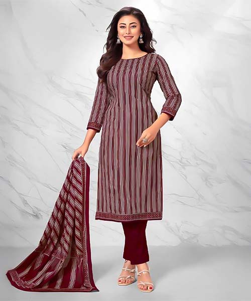 Brown  Cotton Casual Wear Salwar Kameez in tucson