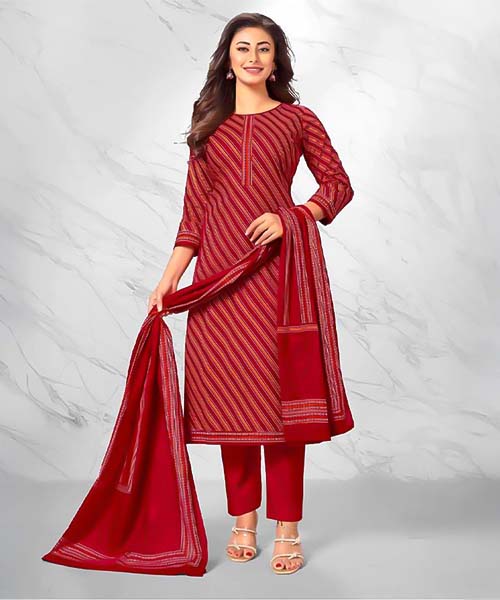 Red  Cotton Casual Wear Salwar Kameez in tucson