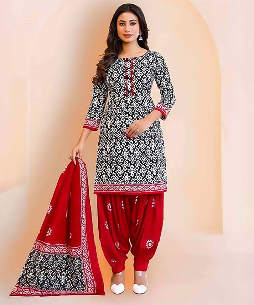 Black  Cotton Casual Wear Salwar Kameez in bolton