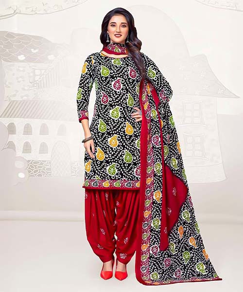 Black  Cotton Casual Wear Salwar Kameez in oxford