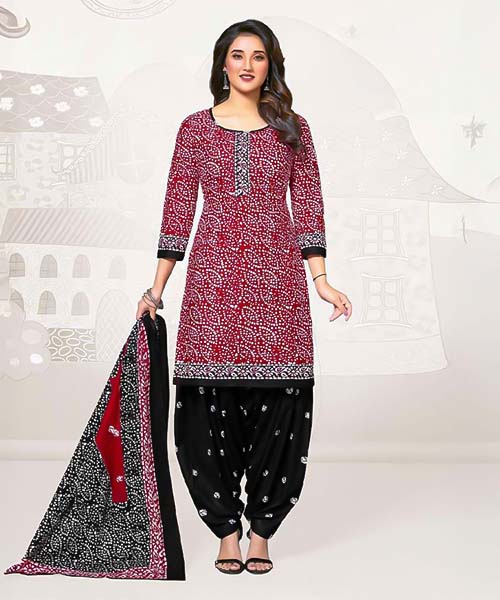 Red Cotton Casual Wear Salwar Kameez in tucson