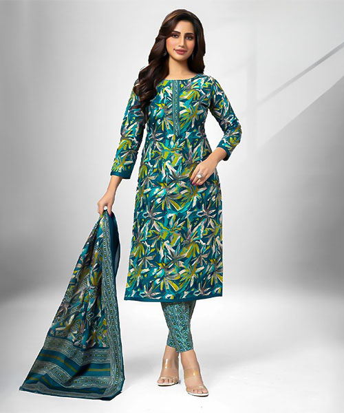 Green  Cotton Casual Wear Salwar Kameez