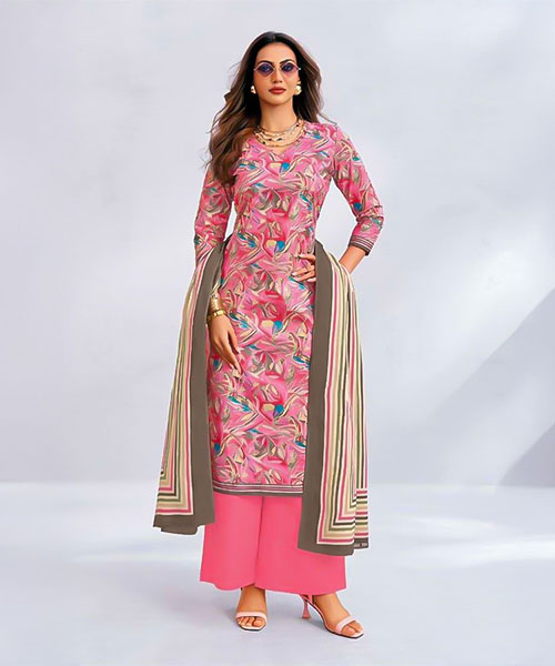 Pink  Cotton Casual Wear Salwar Kameez in poole