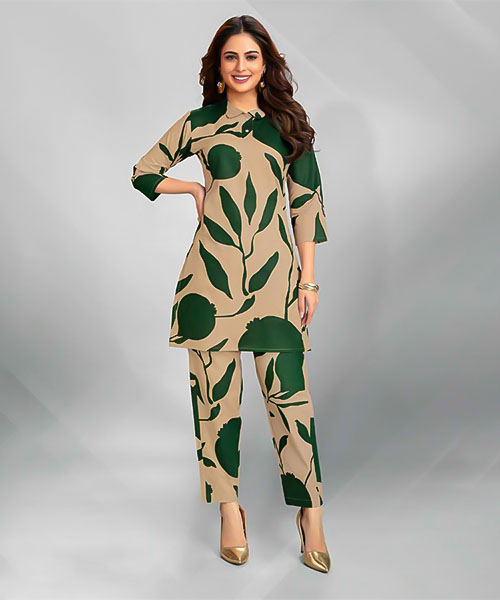 Green  Fancy Printed Kurti in canada