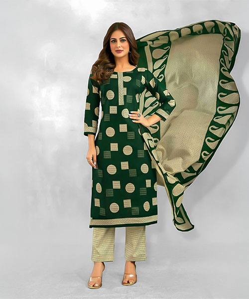 Green  Fancy Casual Wear Salwar Kameez in oxford