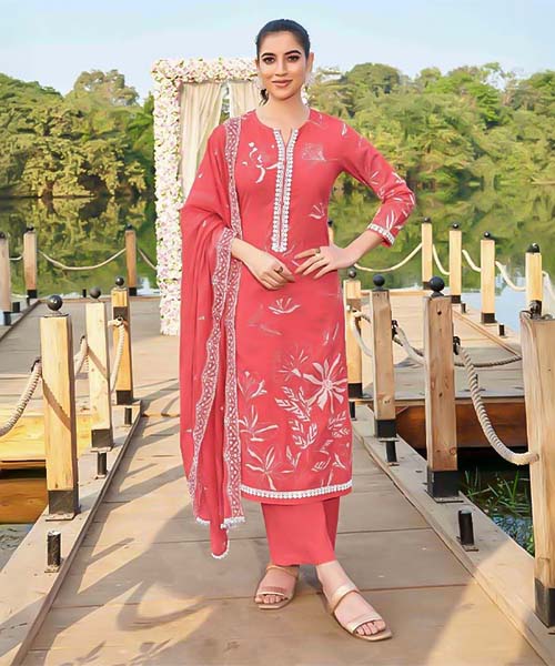 Orange  Cotton Casual Wear Salwar Kameez in truro