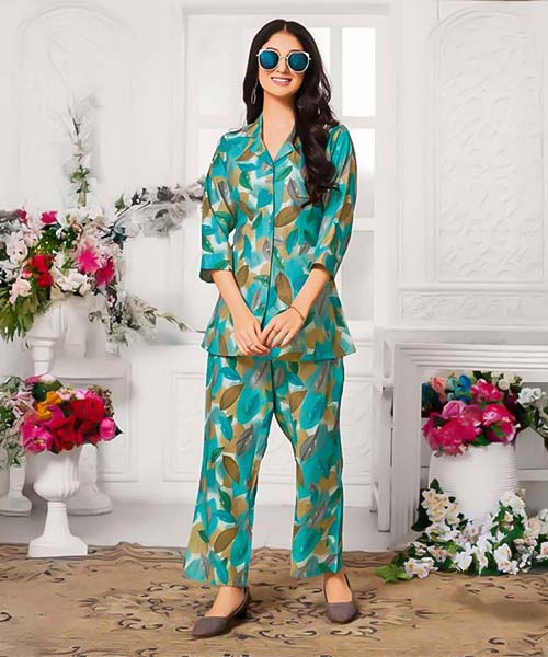 Green  Vatican Printed Kurti in united kingdom