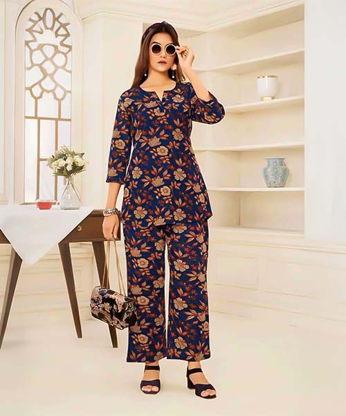 Blue  Cotton Printed Kurti in ipswich