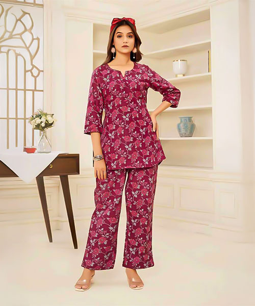 Red  Cotton Printed Kurti in ipswich