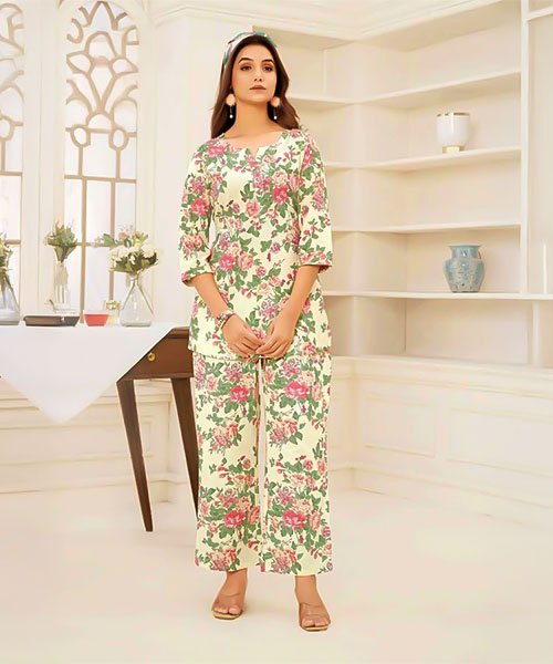 Green  Cotton Printed Kurti in ipswich