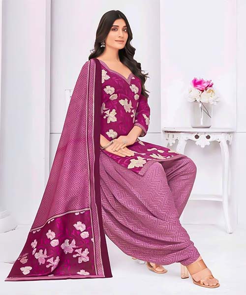 Purple  Cotton Casual Wear Salwar Kameez in tucson