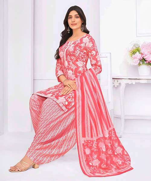 Salmon Cotton Casual Wear Salwar Kameez in tucson