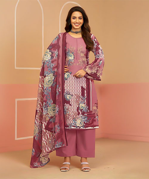 Pink  Rayon Casual Wear Salwar Kameez in norway