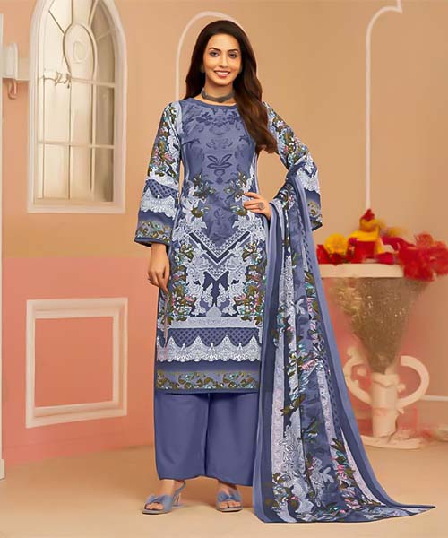 Blue  Rayon Casual Wear Salwar Kameez in norway