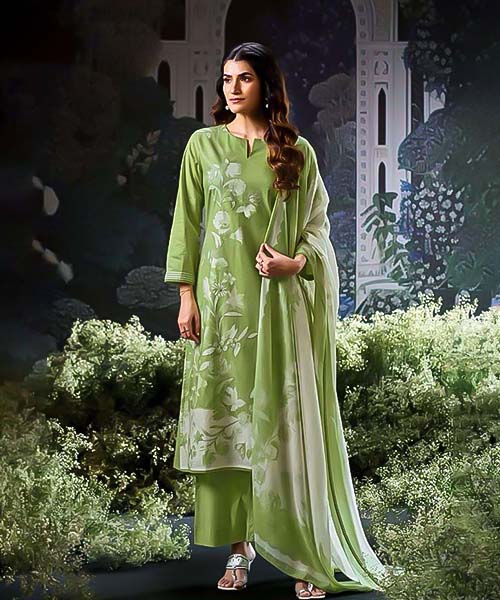 Green Cotton Casual Wear Salwar Kameez in omaha