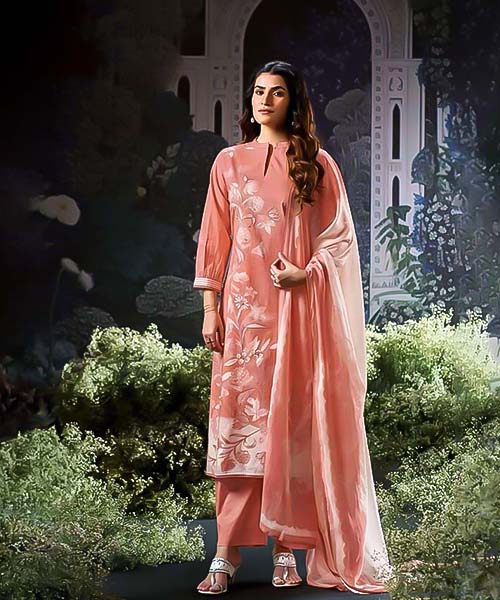 Pink  Cotton Casual Wear Salwar Kameez