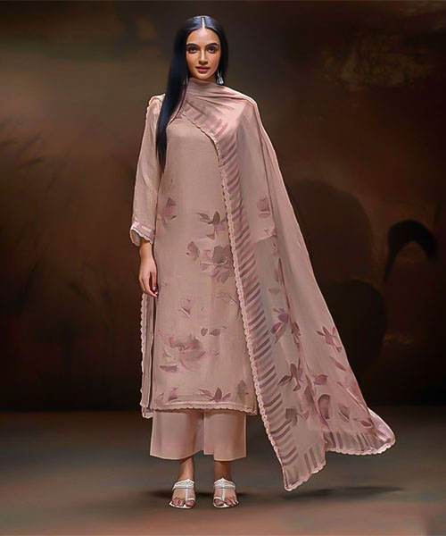 Pink Linen Party Wear Salwar Kameez in mumbai