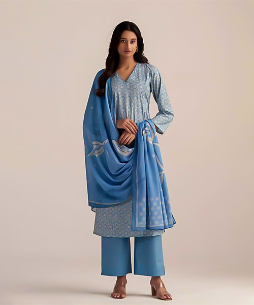 Blue  Cotton Casual Wear Salwar Kameez in san jose
