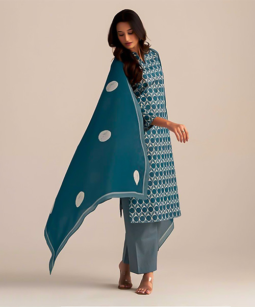 Blue  Cotton Casual Wear Salwar Kameez in san jose