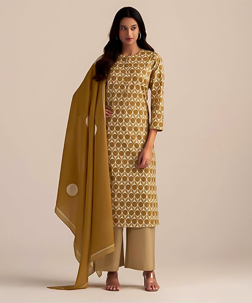 Brown Cotton Casual Wear Salwar Kameez in san jose