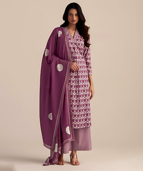Purple Cotton Casual Wear Salwar Kameez in san jose