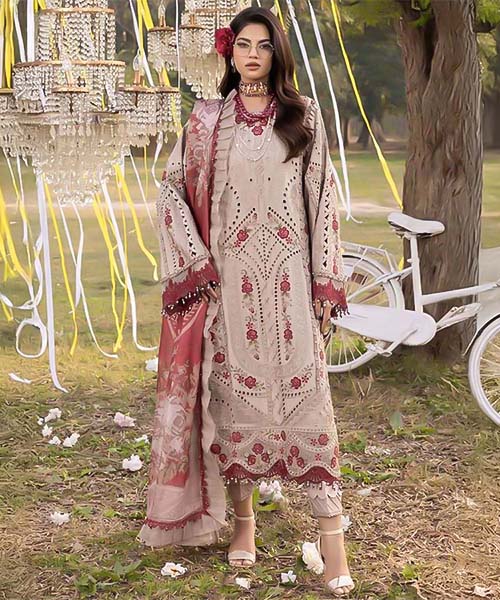 Grey Cotton Casual Wear Salwar Kameez