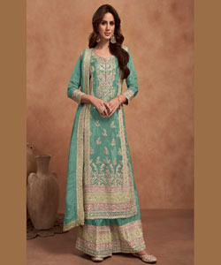 Elegant Simar Silk Partywear Suit for Special Occasions