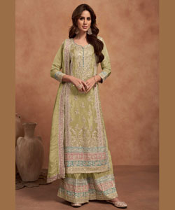 Elegant Simar Silk Partywear Suit for Special Occasions