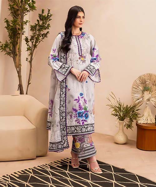 White  Cotton Printed Salwar Kameez in las vegas
