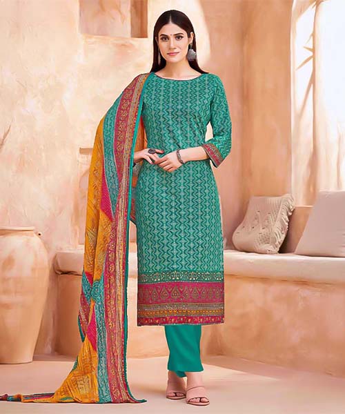 Cyan Jam Casual Wear Salwar Kameez in edinburgh