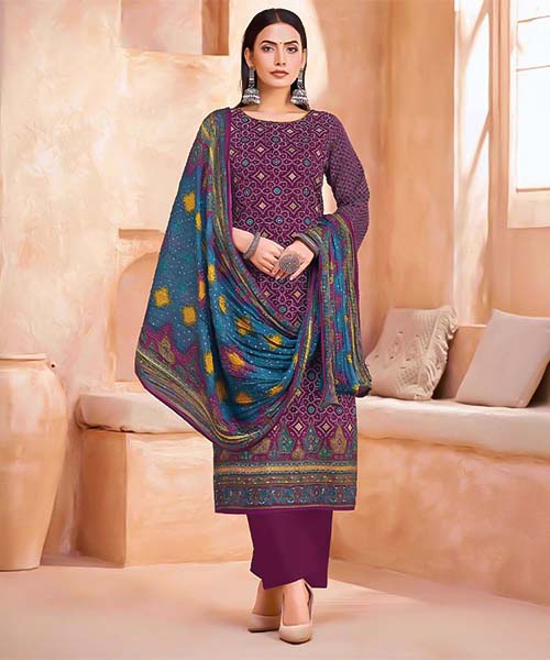 Violet Jam Casual Wear Salwar Kameez in edinburgh