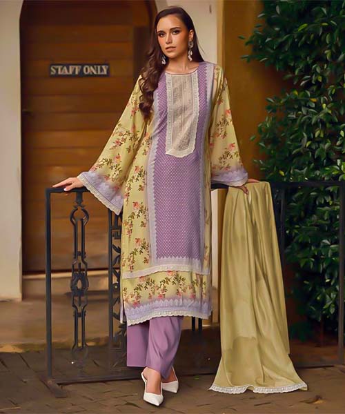Purple Lawn Cotton Casual Wear Salwar Kameez in northampton